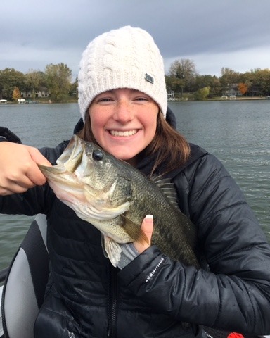 woman fishing in park rapids MN