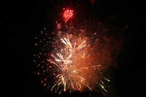 fireworks - gold