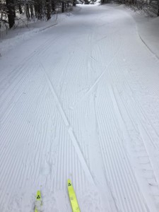 groomed ski trails
