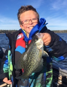 crappie young boy fall 2020