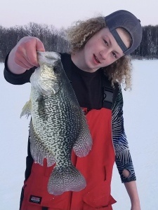 ice fishing crappie will 16 looking